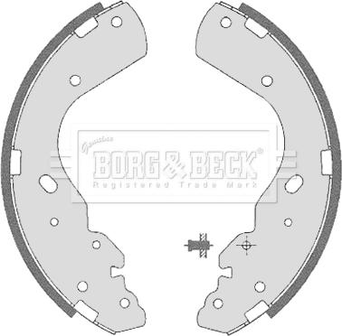 Borg & Beck BBS6323 - Комплект гальм, барабанний механізм autozip.com.ua