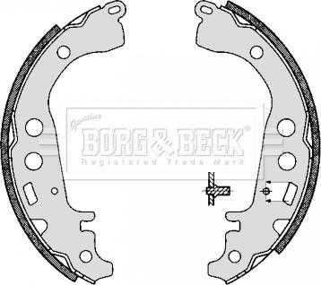 Borg & Beck BBS6294 - Комплект гальм, барабанний механізм autozip.com.ua