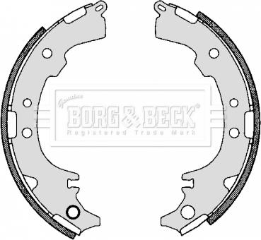 Borg & Beck BBS6295 - Комплект гальм, барабанний механізм autozip.com.ua
