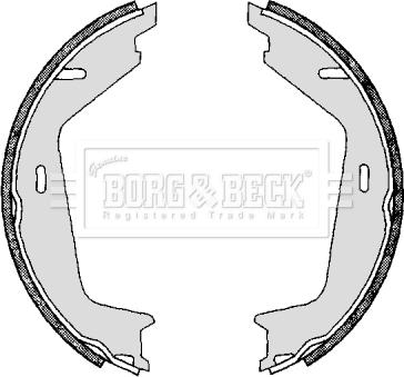 Borg & Beck BBS6296 - Комплект гальм, ручник, парковка autozip.com.ua