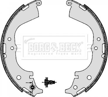 Borg & Beck BBS6291 - Комплект гальм, барабанний механізм autozip.com.ua