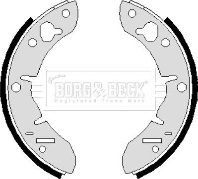 Borg & Beck BBS6247 - Комплект гальм, барабанний механізм autozip.com.ua