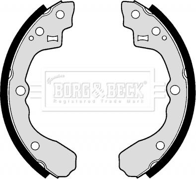 Borg & Beck BBS6259 - Комплект гальм, барабанний механізм autozip.com.ua