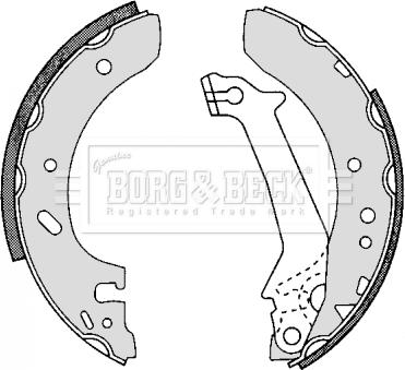 Borg & Beck BBS6251 - Комплект гальм, барабанний механізм autozip.com.ua