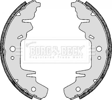 Borg & Beck BBS6263 - Комплект гальм, барабанний механізм autozip.com.ua