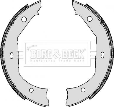 Borg & Beck BBS6267 - Комплект гальм, ручник, парковка autozip.com.ua