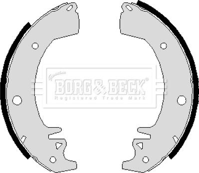 Borg & Beck BBS6208 - Комплект гальм, барабанний механізм autozip.com.ua