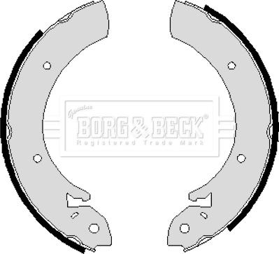 Borg & Beck BBS6214 - Комплект гальм, барабанний механізм autozip.com.ua