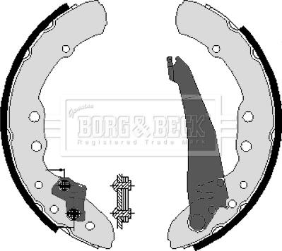 Borg & Beck BBS6212 - Комплект гальм, барабанний механізм autozip.com.ua
