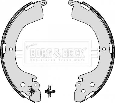 Borg & Beck BBS6280 - Комплект гальм, барабанний механізм autozip.com.ua