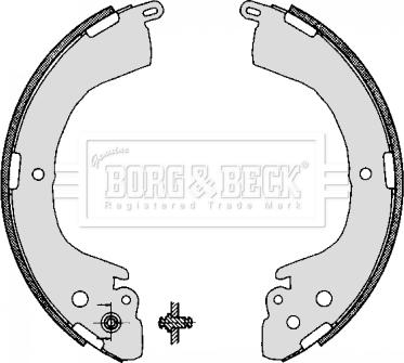 Borg & Beck BBS6281 - Комплект гальм, барабанний механізм autozip.com.ua