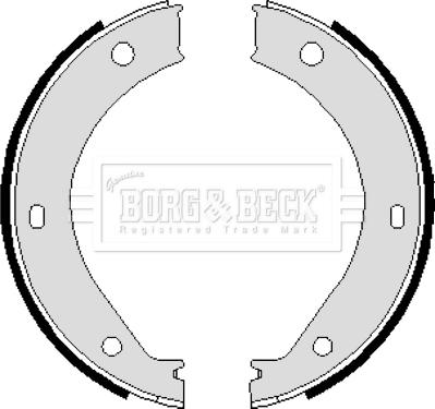 Borg & Beck BBS6239 - Комплект гальм, ручник, парковка autozip.com.ua