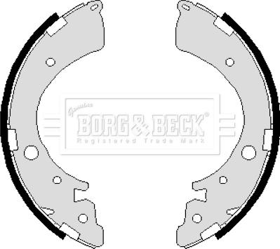 Borg & Beck BBS6235 - Комплект гальм, барабанний механізм autozip.com.ua