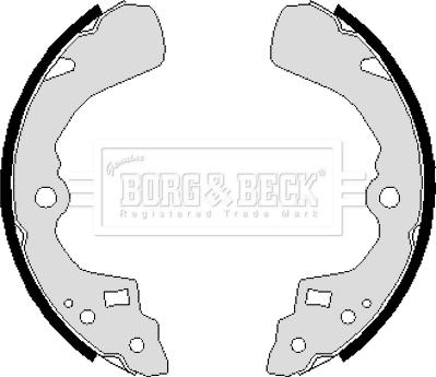 Borg & Beck BBS6236 - Комплект гальм, барабанний механізм autozip.com.ua