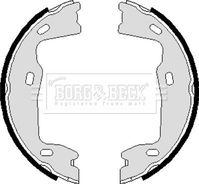Borg & Beck BBS6238 - Комплект гальм, ручник, парковка autozip.com.ua