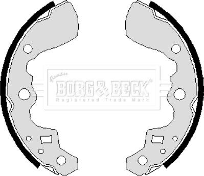 Borg & Beck BBS6237 - Комплект гальм, барабанний механізм autozip.com.ua