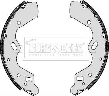 Borg & Beck BBS6276 - Комплект гальм, барабанний механізм autozip.com.ua