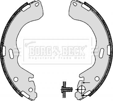 Borg & Beck BBS6278 - Комплект гальм, барабанний механізм autozip.com.ua