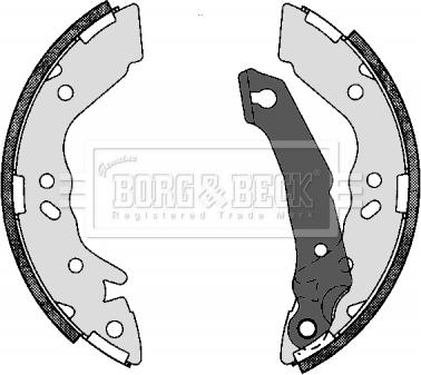 Borg & Beck BBS6272 - Комплект гальм, барабанний механізм autozip.com.ua