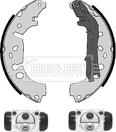 Borg & Beck BBS1094K - Комплект гальм, барабанний механізм autozip.com.ua