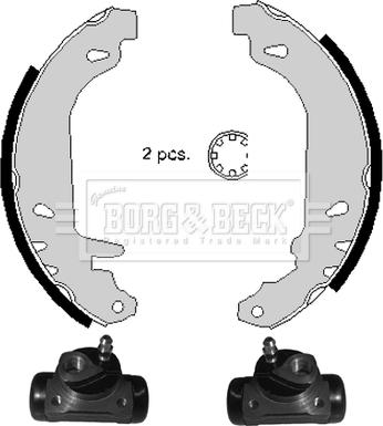 Borg & Beck BBS1009K - Комплект гальм, барабанний механізм autozip.com.ua