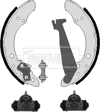 Borg & Beck BBS1032K - Комплект гальм, барабанний механізм autozip.com.ua