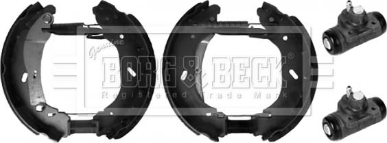 Borg & Beck BBS1145K - Комплект гальм, барабанний механізм autozip.com.ua