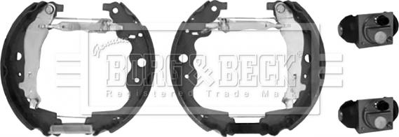 Borg & Beck BBS1147K - Комплект гальм, барабанний механізм autozip.com.ua