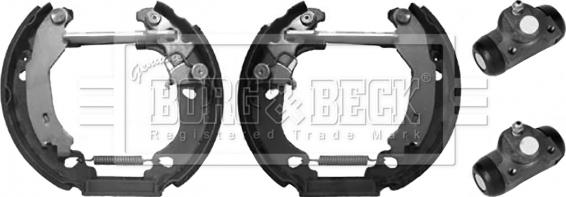 Borg & Beck BBS1155K - Комплект гальм, барабанний механізм autozip.com.ua