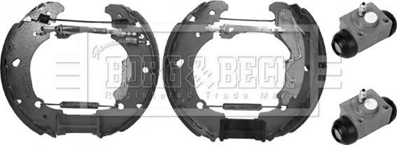 Borg & Beck BBS1153K - Комплект гальм, барабанний механізм autozip.com.ua