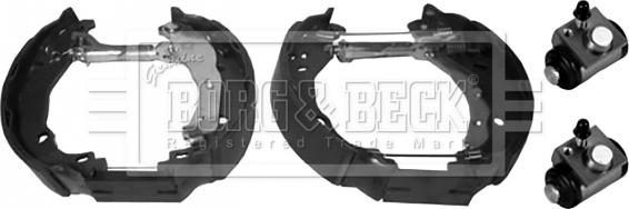 Borg & Beck BBS1160K - Комплект гальм, барабанний механізм autozip.com.ua