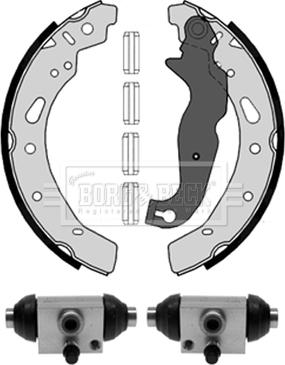 Borg & Beck BBS1114K - Комплект гальм, барабанний механізм autozip.com.ua