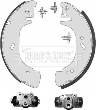 Borg & Beck BBS1121K - Комплект гальм, барабанний механізм autozip.com.ua