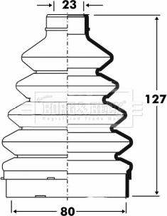 Borg & Beck BCB6099 - Пильник, приводний вал autozip.com.ua