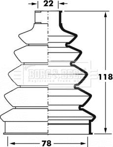 Borg & Beck BCB6060 - Пильник, приводний вал autozip.com.ua