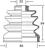 Borg & Beck BCB2062 - Пильник, приводний вал autozip.com.ua