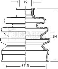 Borg & Beck BCB2072 - Пильник, приводний вал autozip.com.ua