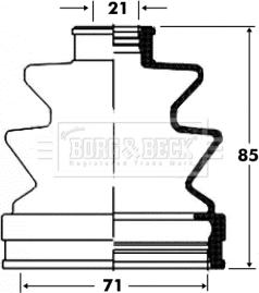 Borg & Beck BCB2847 - Пильник, приводний вал autozip.com.ua