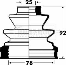 Borg & Beck BCB2868 - Пильник, приводний вал autozip.com.ua