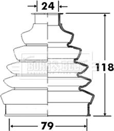 Borg & Beck BCB2366 - Пильник, приводний вал autozip.com.ua