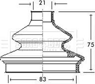 Borg & Beck BCB2333 - Пильник, приводний вал autozip.com.ua