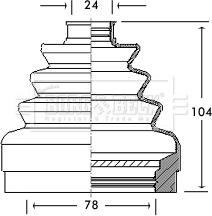 Borg & Beck BCB2740 - Пильник, приводний вал autozip.com.ua