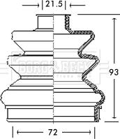 Borg & Beck BCB2761 - Пильник, приводний вал autozip.com.ua