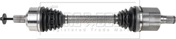 Borg & Beck BDS1281 - Приводний вал autozip.com.ua