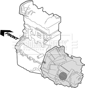 Borg & Beck BEM4402 - Подушка, підвіска двигуна autozip.com.ua