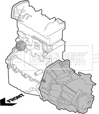 Borg & Beck BEM4040 - Подушка, підвіска двигуна autozip.com.ua