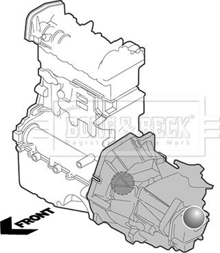 Borg & Beck BEM4061 - Подушка, підвіска двигуна autozip.com.ua