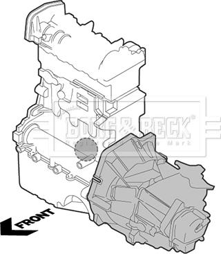 Borg & Beck BEM4111 - Подушка, підвіска двигуна autozip.com.ua