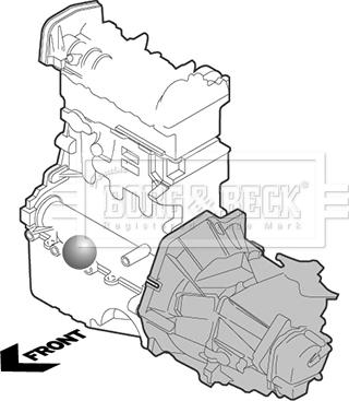 Borg & Beck BEM4300 - Подушка, підвіска двигуна autozip.com.ua