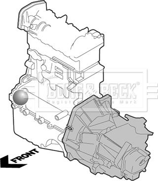 Borg & Beck BEM3953 - Подушка, підвіска двигуна autozip.com.ua